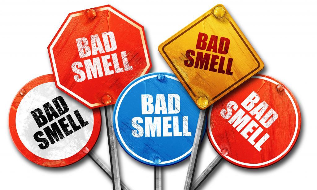 Bad smell signs