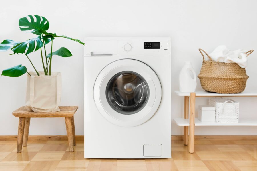Washing machine in a house