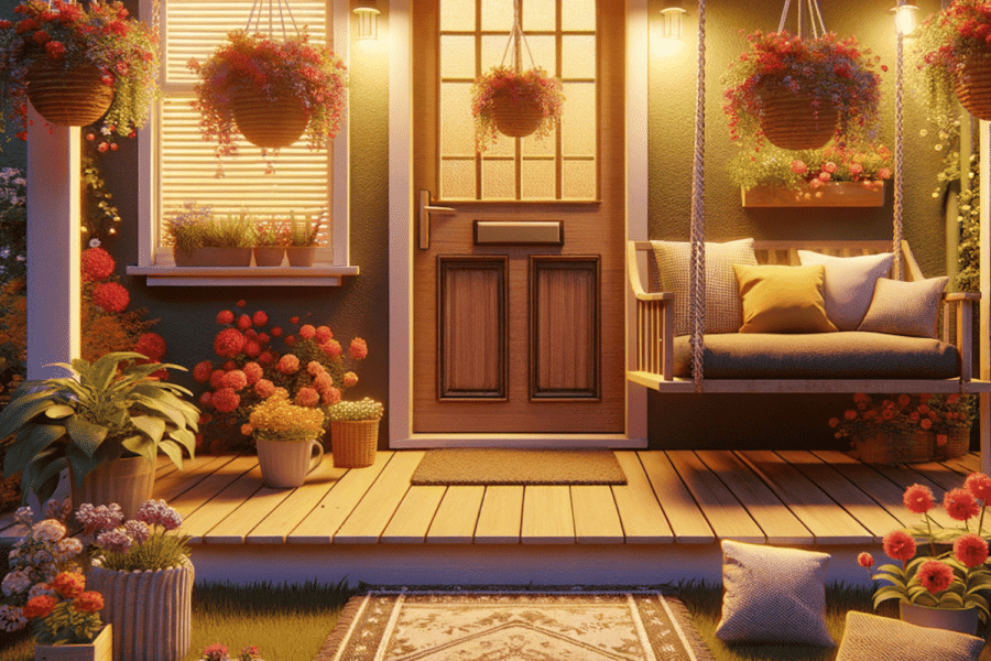 Small front porch ideas on a budget