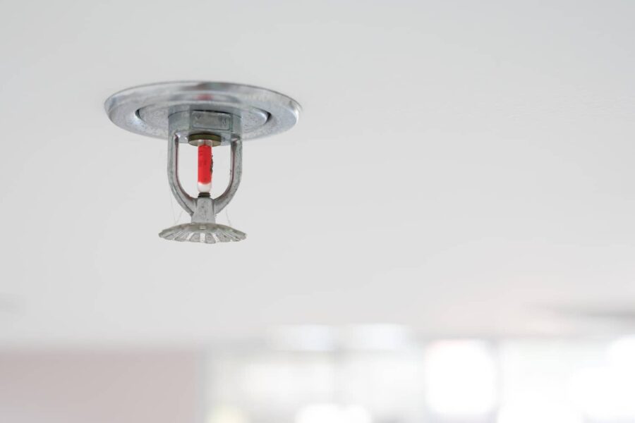 How does a residential fire sprinkler system work?