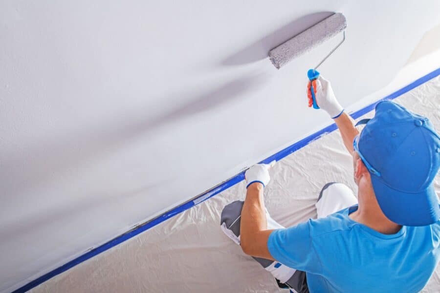 how to protect floor when painting walls